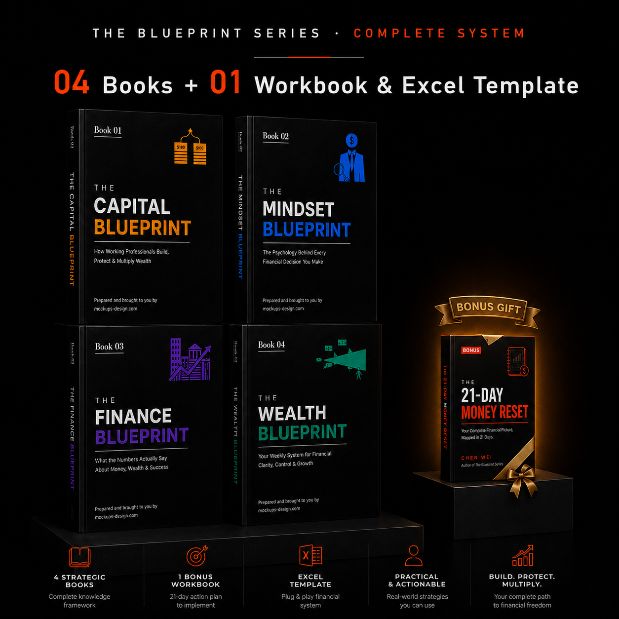 The Blueprint Series - 4 Books, 21 Days to Build the Financial System That Runs Your Money on Autopilot